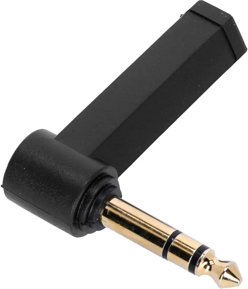 Adam Hall Connectors 4 STAR A JF3 JM3 A - 6,3 mm Klinke TRS auf 6,3 mm Klinke TRS gewinkelt