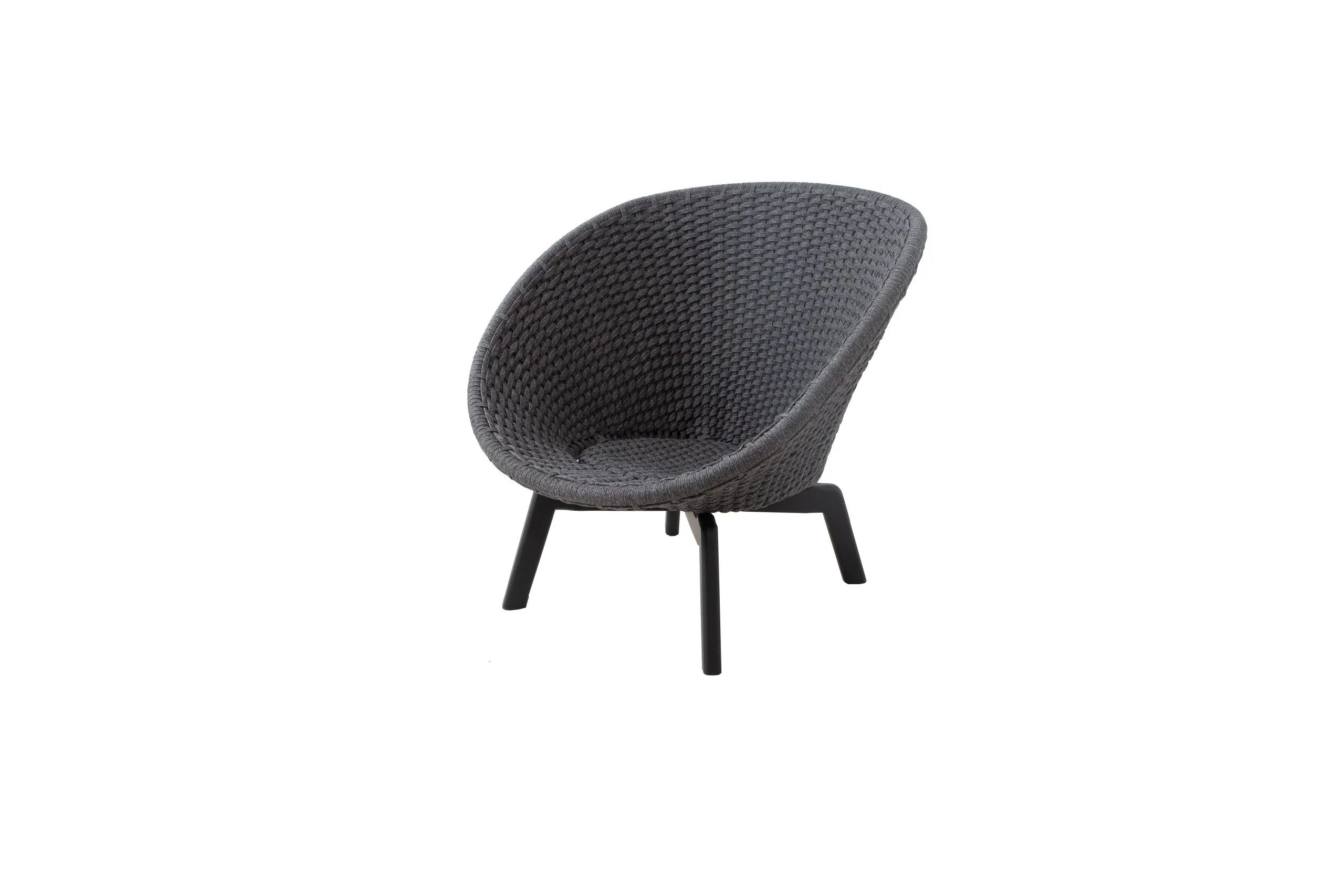 Cane-Line Peacock Loungesessel Aluminium/Rope