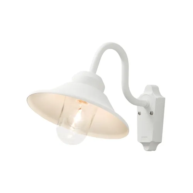 Konstsmide außen Wandlampe VEGA weiß Höhe 30 cm