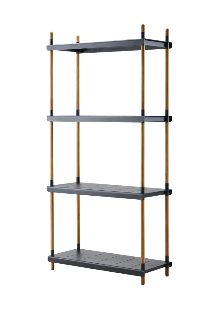 Cane-Line Frame Regalsystem komplette Basiseinheit inkl. 4 Böden