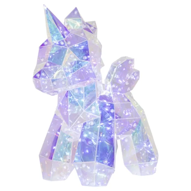 Star Trading LED Einhorn Lampe Magic Höhe 30 cm 150 kaltweiße LEDs IP20 batteriebetrieben