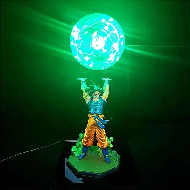 Dragon Ball Z Goku Lampe – Energie-Bomben LED Nachtlicht, DBZ Sammlerstück Figur