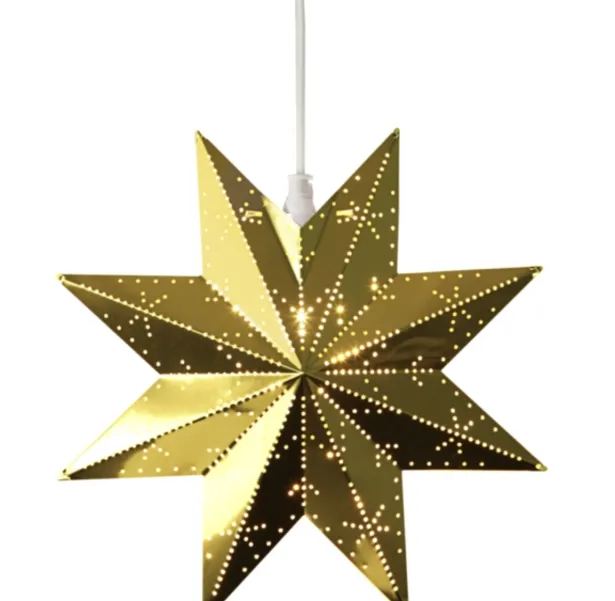 Star Trading Metallstern Classic Höhe 28 cm E14 IP20 messingfarben - ohne Leuchtmittel