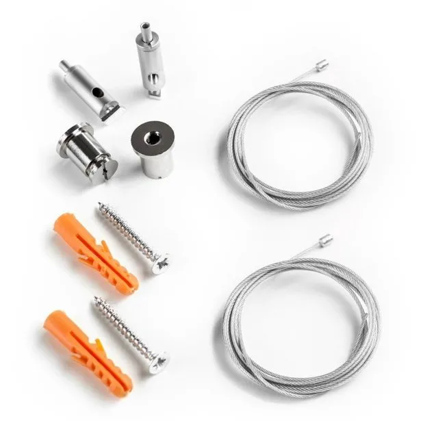 mlight LED-Seilabhängung 2er Set alu