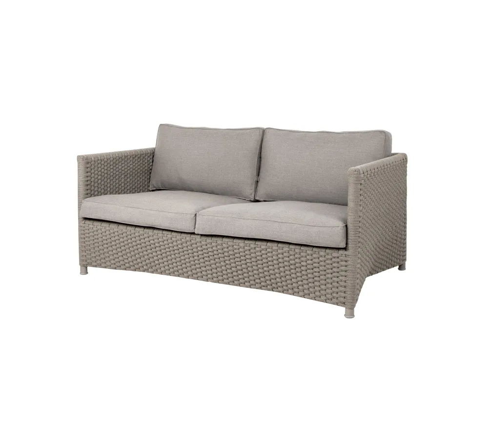 Cane-Line Diamond 2-Sitzer Sofa Rope/Natte Taupe inkl. Kissenset