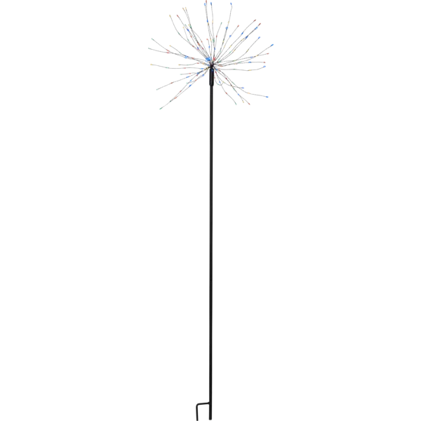 Star Trading LED-Dekostab Firework Outdoor Höhe 110 cm 160 bunte LEDs 2.4W - schwarz