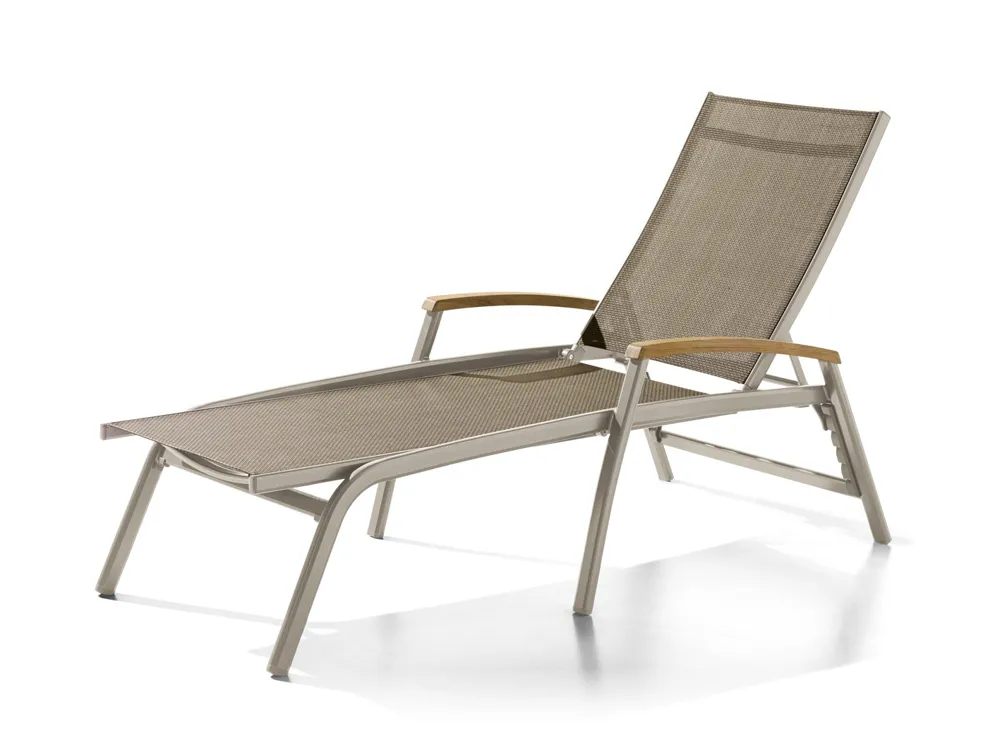 Sieger Cadiz Stapelrollliege Aluminium/Textilene