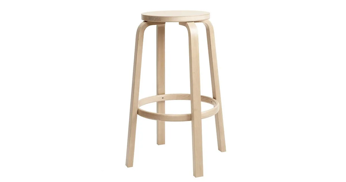 64 Barhocker Gestell klar lackiert 75cm