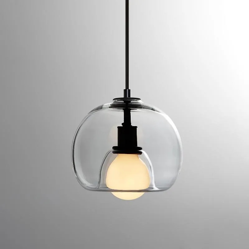 Elegante Glas Pendelleuchte für minimalistisches Wohn- und Bürozubehör