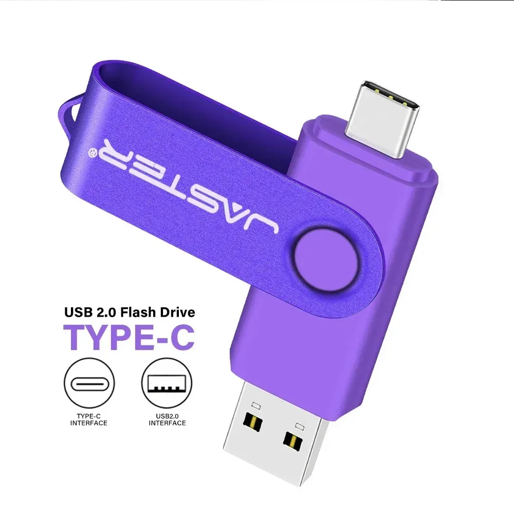 TYPE-C USB Flash-Laufwerk 128GB - Echte Kapazität Pen Drive mit kostenlosem Schlüsselanhänger