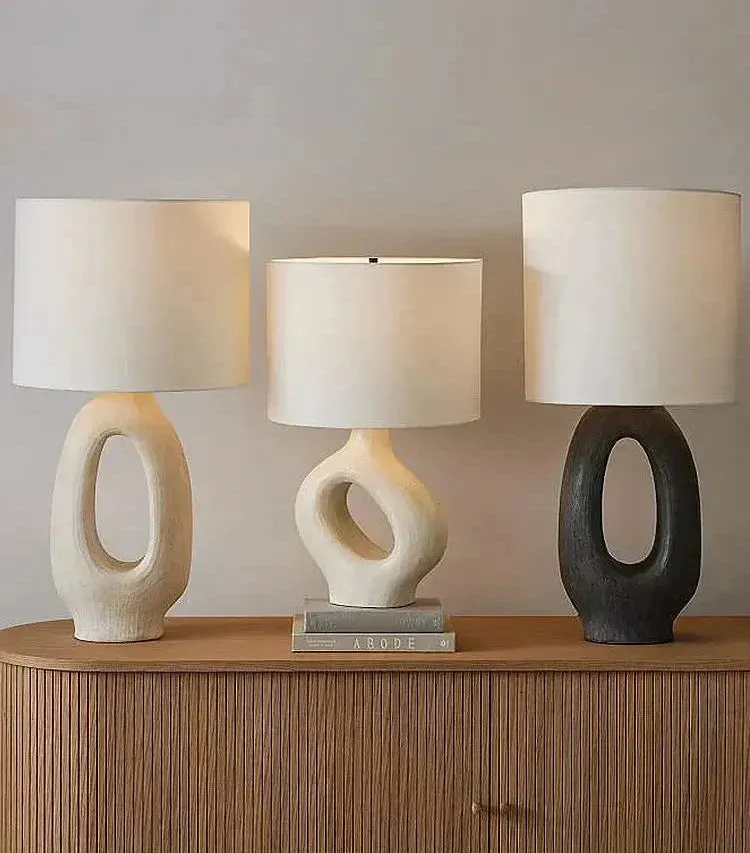 Tischlampe im Naturstil