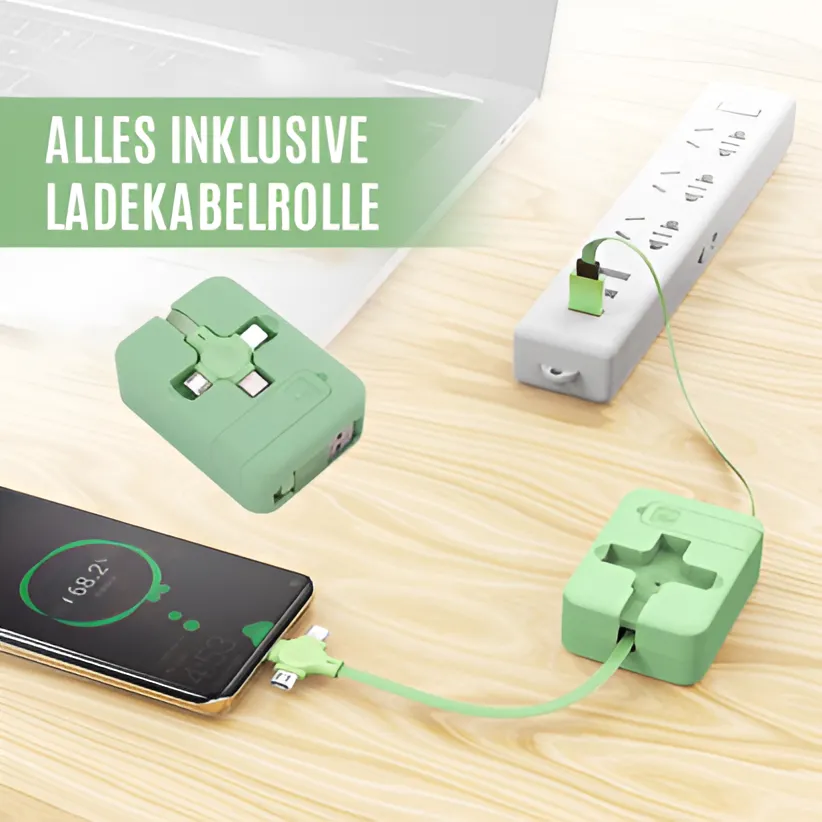 TechFold™ - Einziehbares 3-in-1-Kabel für unterwegs | 50% RABATT