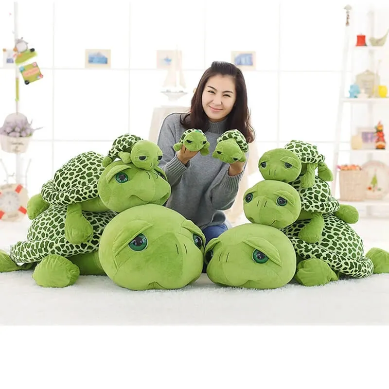 Zärtliche Schildkröte Plüschfigur