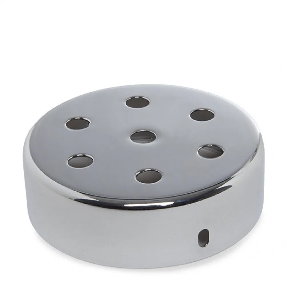 Metalllrosette X Silber Ø 100Mm - 7 Lochs [AM-AR092]