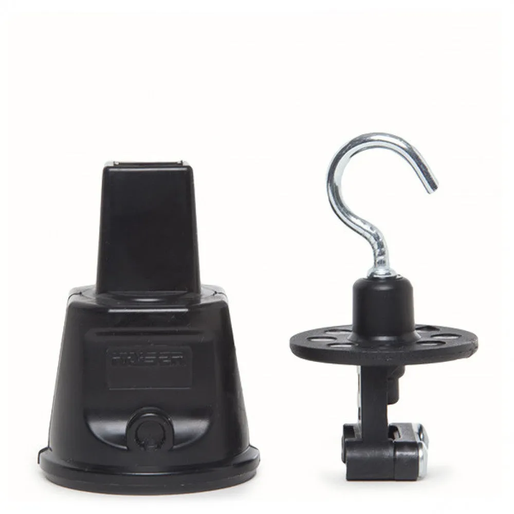 End Cap Schwarz IP44 Haken Metalll Kabel Wohnung [AM-BT906]