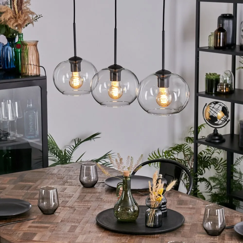 Apedo Hängeleuchte Glas 20 cm Klar, 3-flammig H3873359