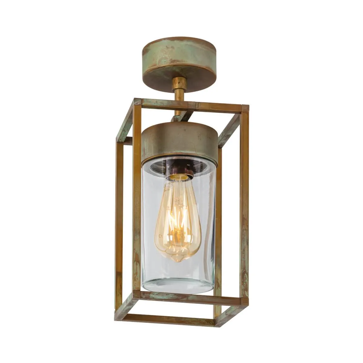 Buiten plafondlampje Altmessing 1 x E27/52W