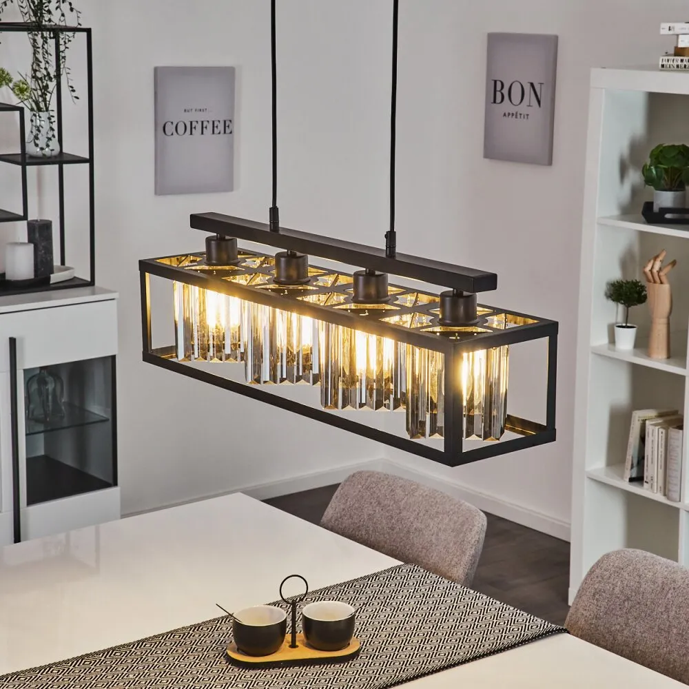 Barracon     Pendelleuchte Schwarz, 4-flammig