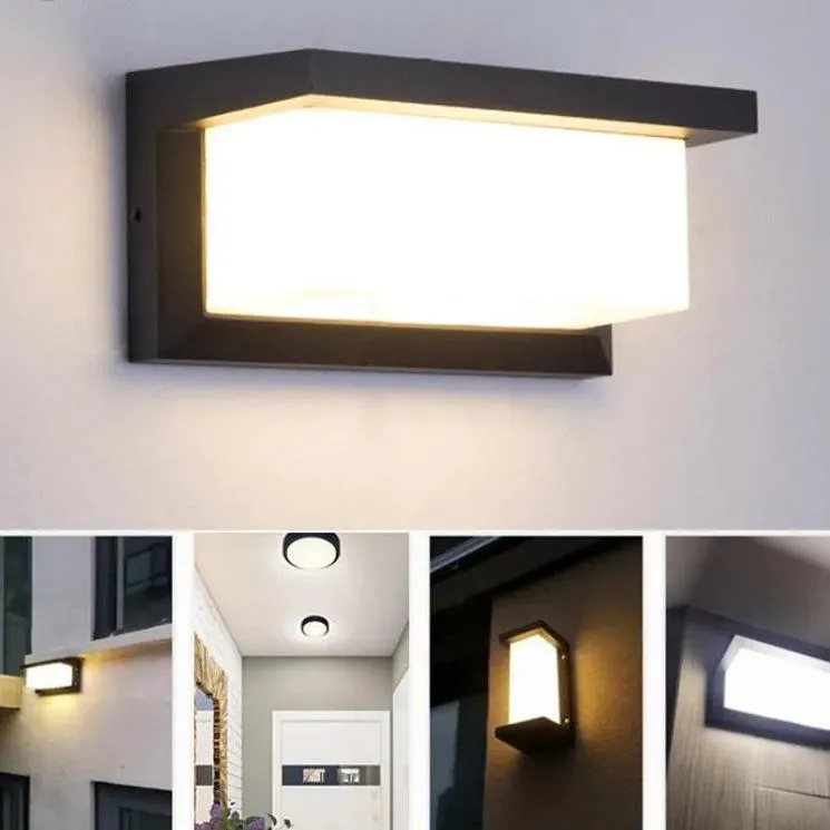 Europäische Moderne Wandleuchte - Wasserdichte LED-Wandleuchte für Balkon, Terrasse & Garten