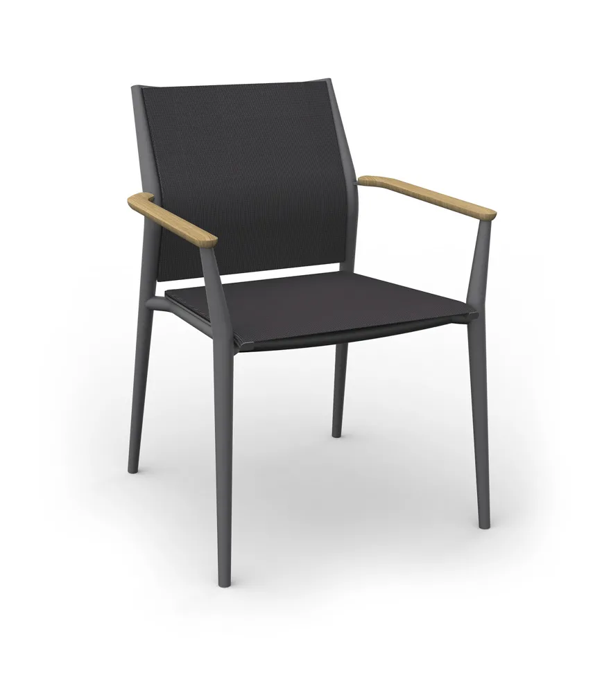 Solpuri Carla Stapelsessel Aluminium/Softex