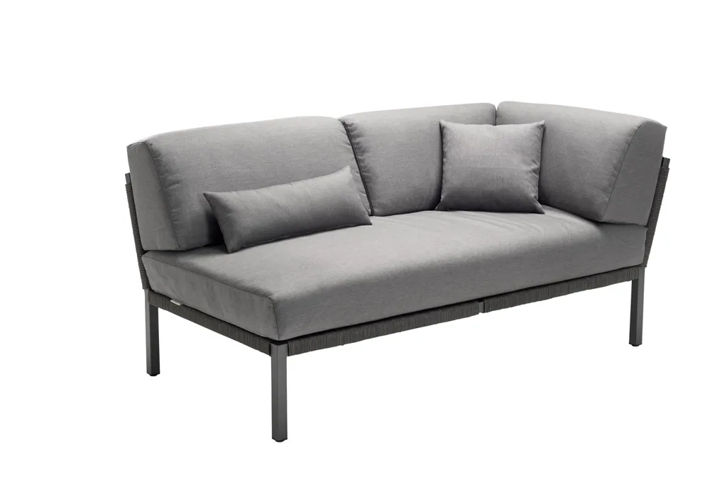 Solpuri Club Recamiere links geschlossen inkl. Polster