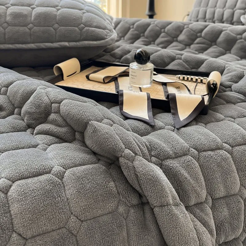 Garduru - Flauschige Decke mit moderner Textur