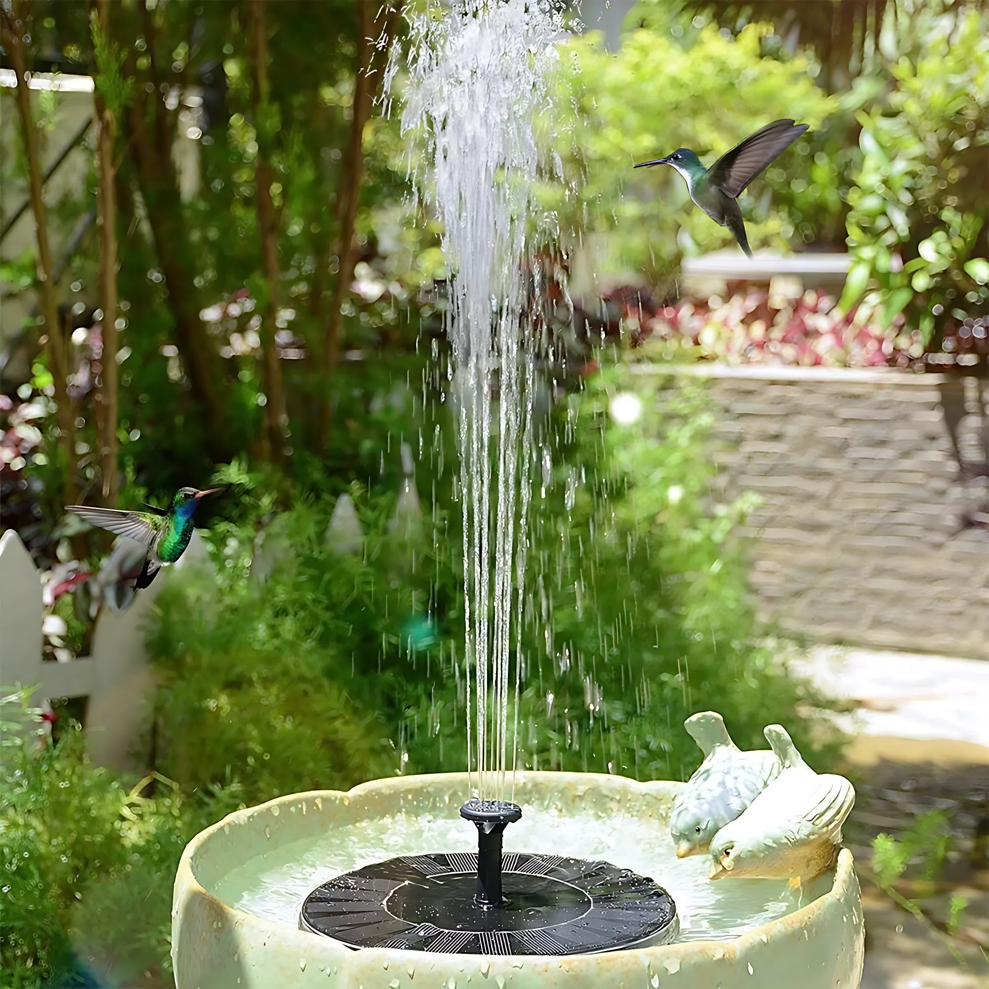 SunAqua™ - Solarbetriebener Wasserspringbrunnen | 50% RABATT