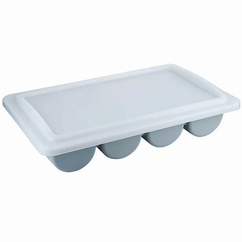 Deckel zu Besteckmulde GN 1/1 aus grauem Polypropylen