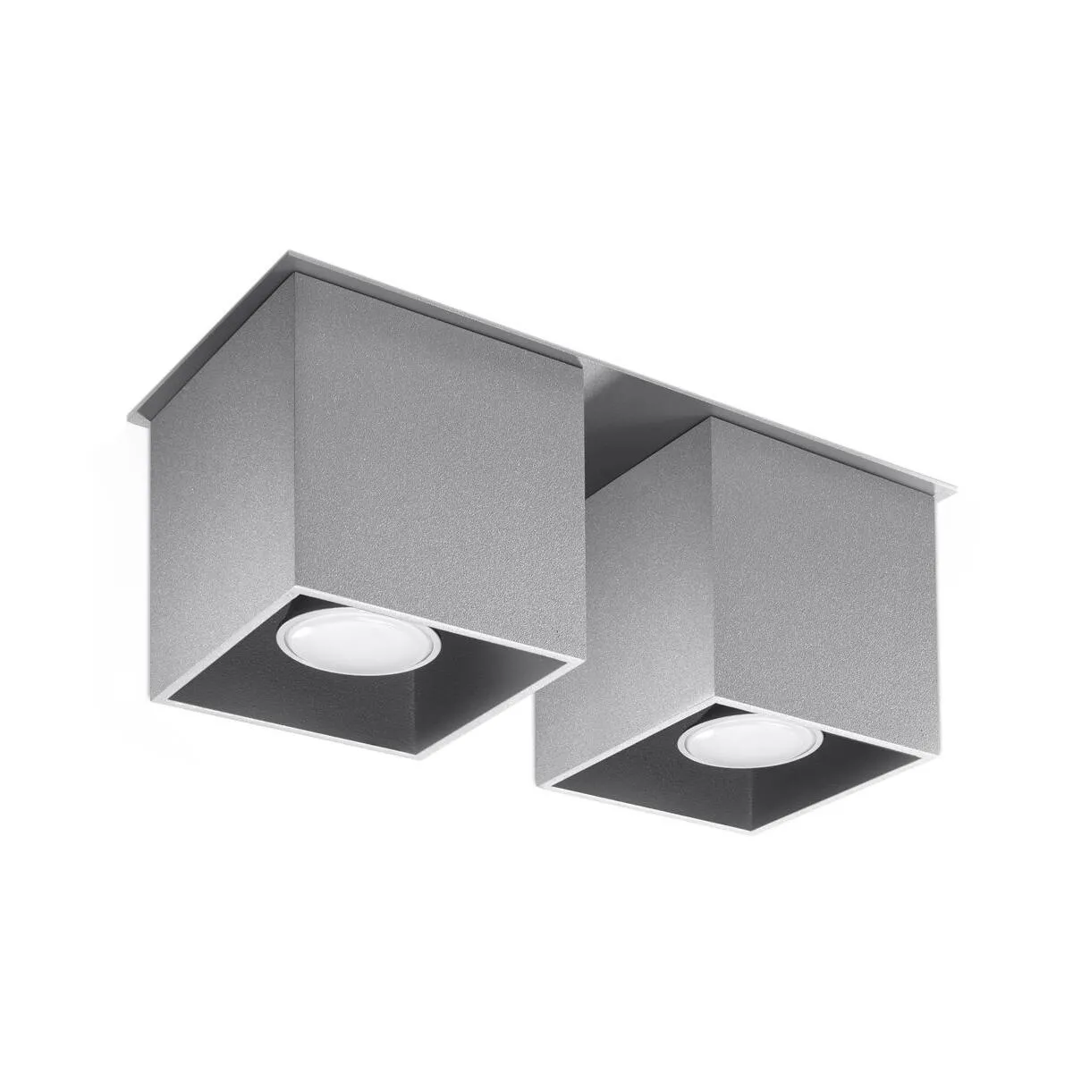 Deckenleuchte QUAD 2 grau