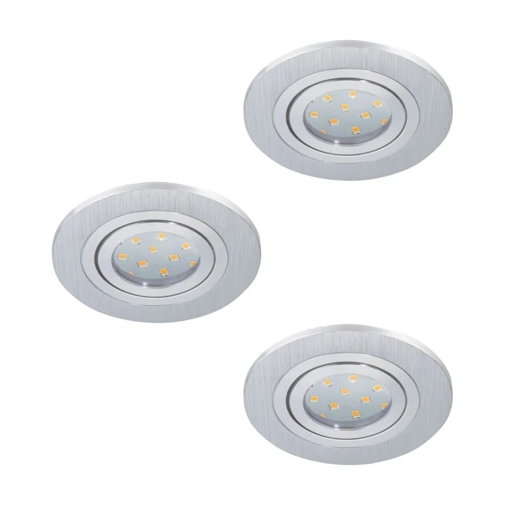 Eglo AREITIO Einbauleuchte LED Aluminium, 3-flammig 98639