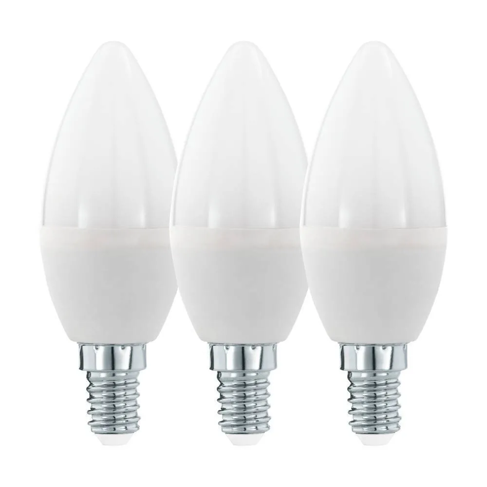 Eglo Leuchten 3er Set LED E14 6 Watt 3000 Kelvin 470 Lumen