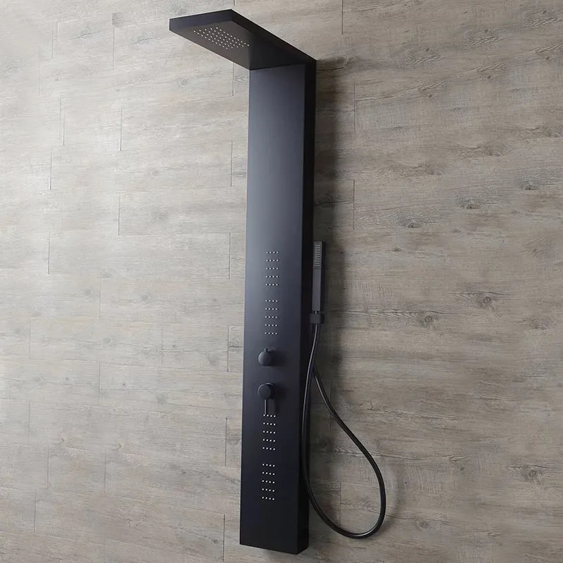 Duschsäule Easy Shower Total Black/White Kinedo