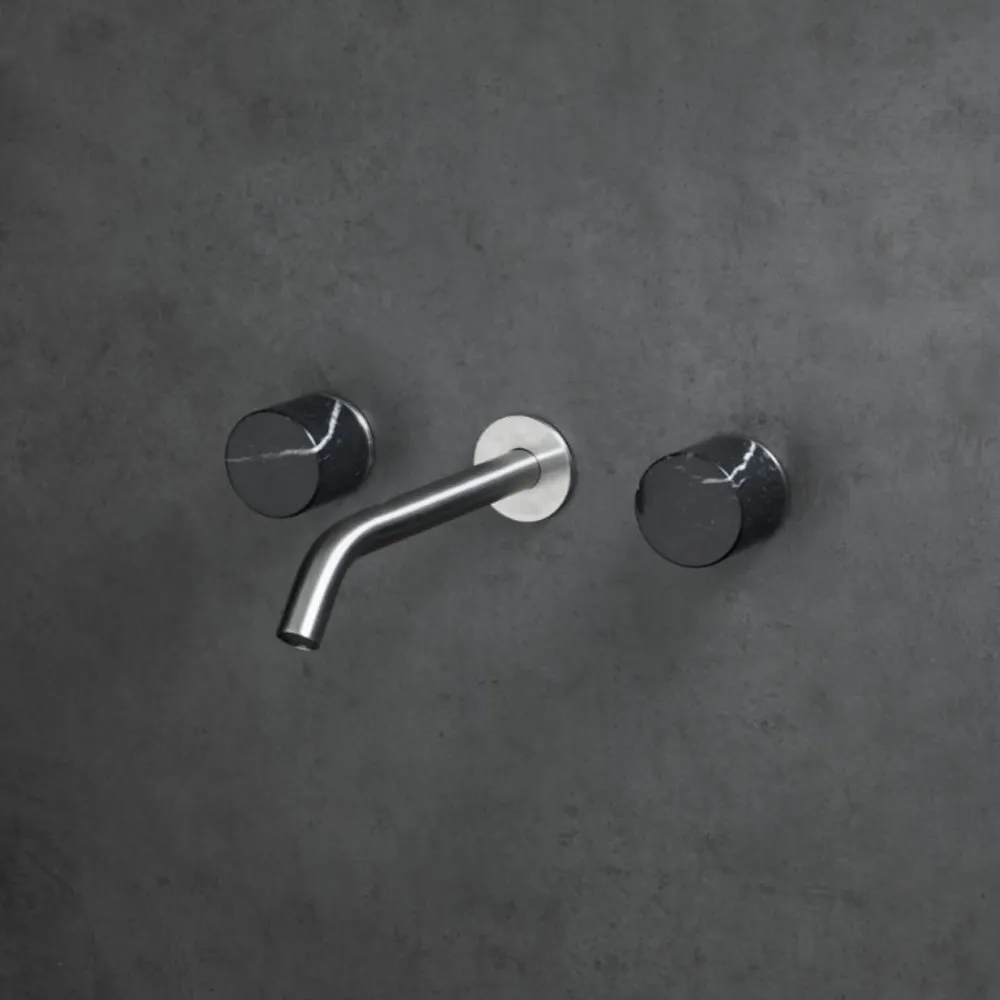 Dreiloch-Waschtisch-Wandbatterie Marble Linki