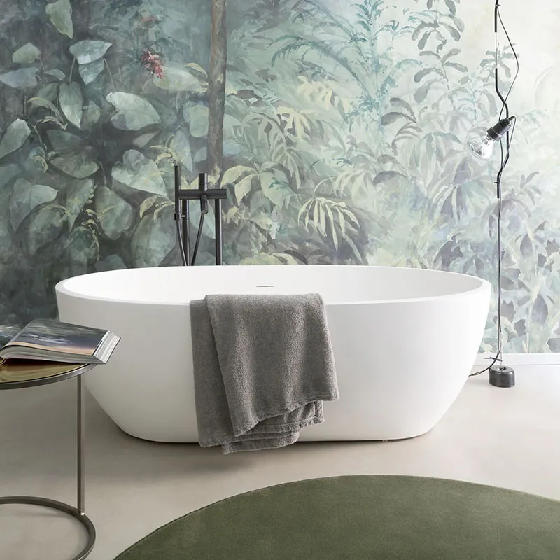 Badewanne LivingTec Shui Komfort Ceramica Cielo