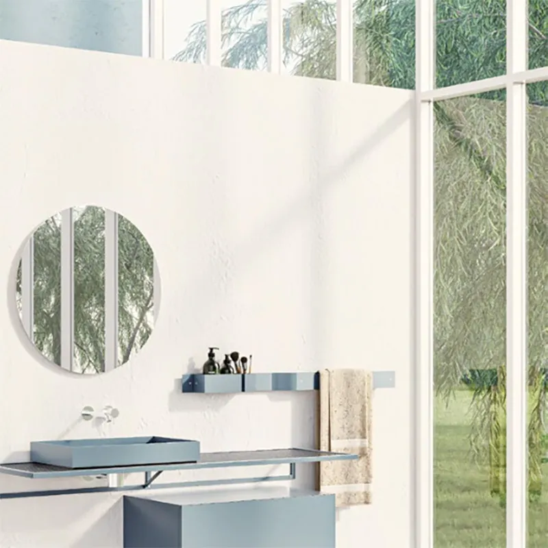 S100 Handtuchhalter mit Moab80 Stahlzubehör