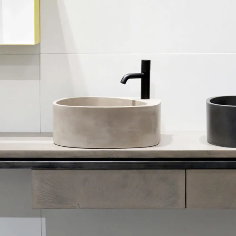 Aufsatzwaschtisch aus Beton Elletre Moab80