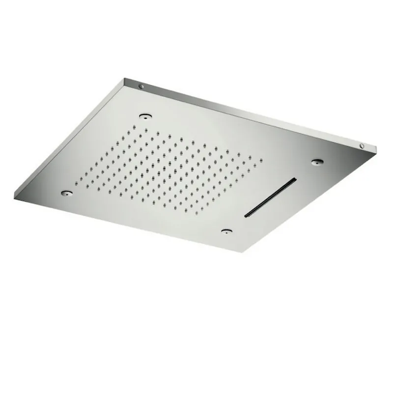 3-Strahl 500 x 500 mm deckenmontierte Kopfbrause Inox Collection Cristina Rubinetterie