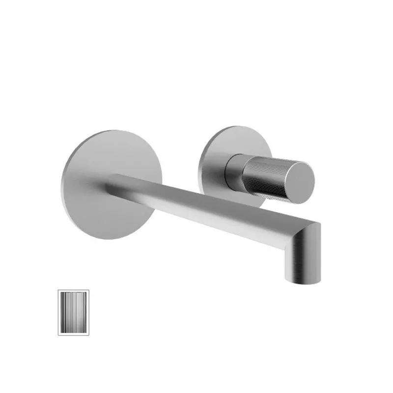 Wand-Waschtischbatterie mit Rändelgriff 28 mm Treemme