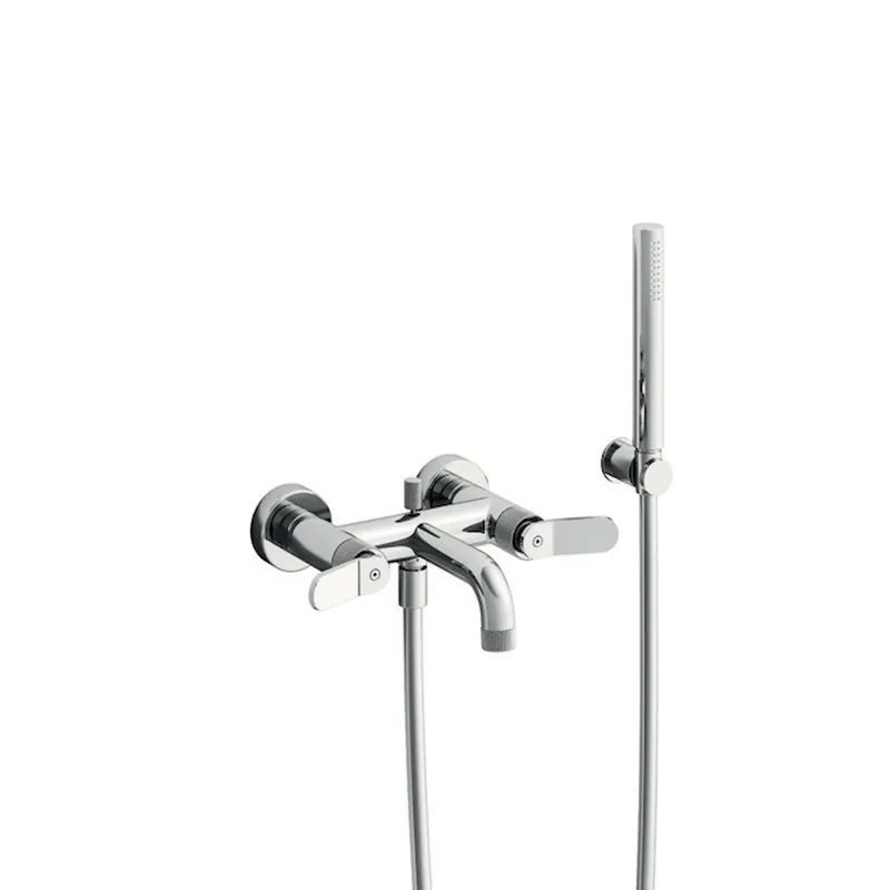 Wandmontierte Zweigriff-Wannenbatterie East Side Cristina rubinetterie