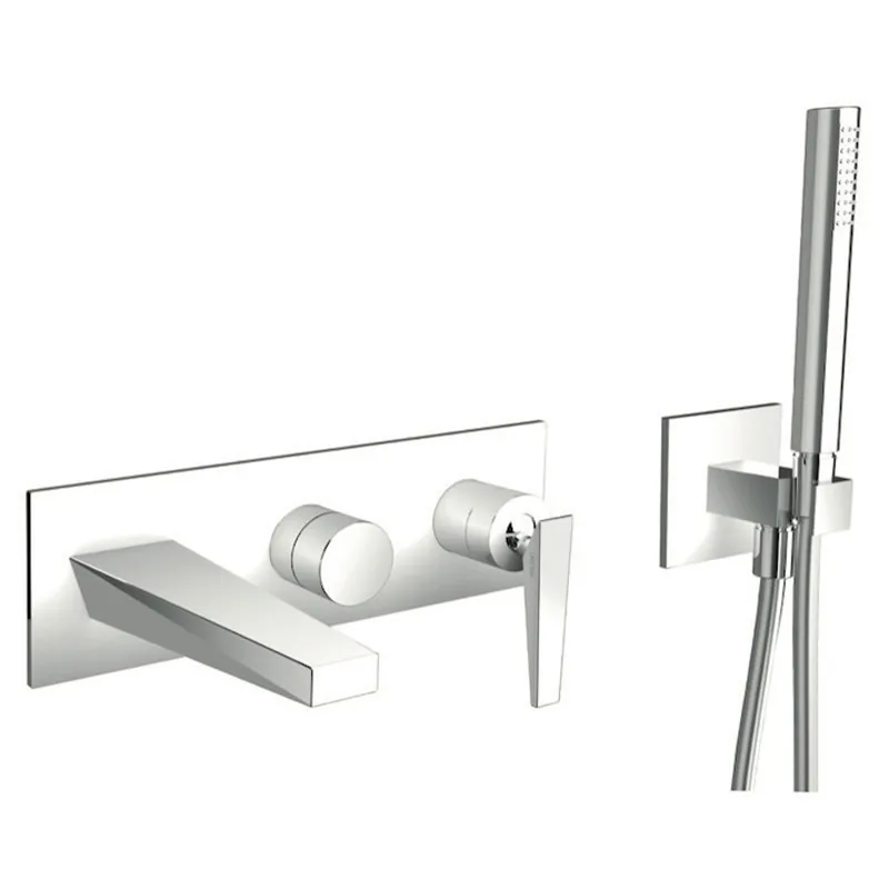 Aussenset Einhebel für Wandwanne Fractal Cristina rubinetterie