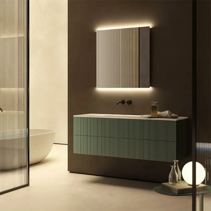 Wandhängender Badezimmerschrank Block h48 Moab80