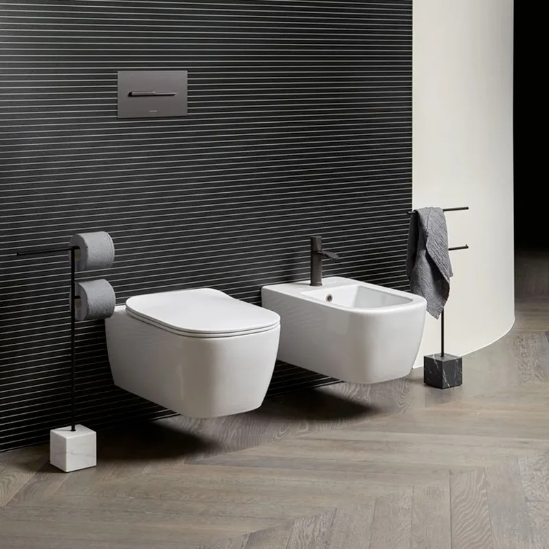 Wandhängende Toilette und Bidet Komodo antoniolupi