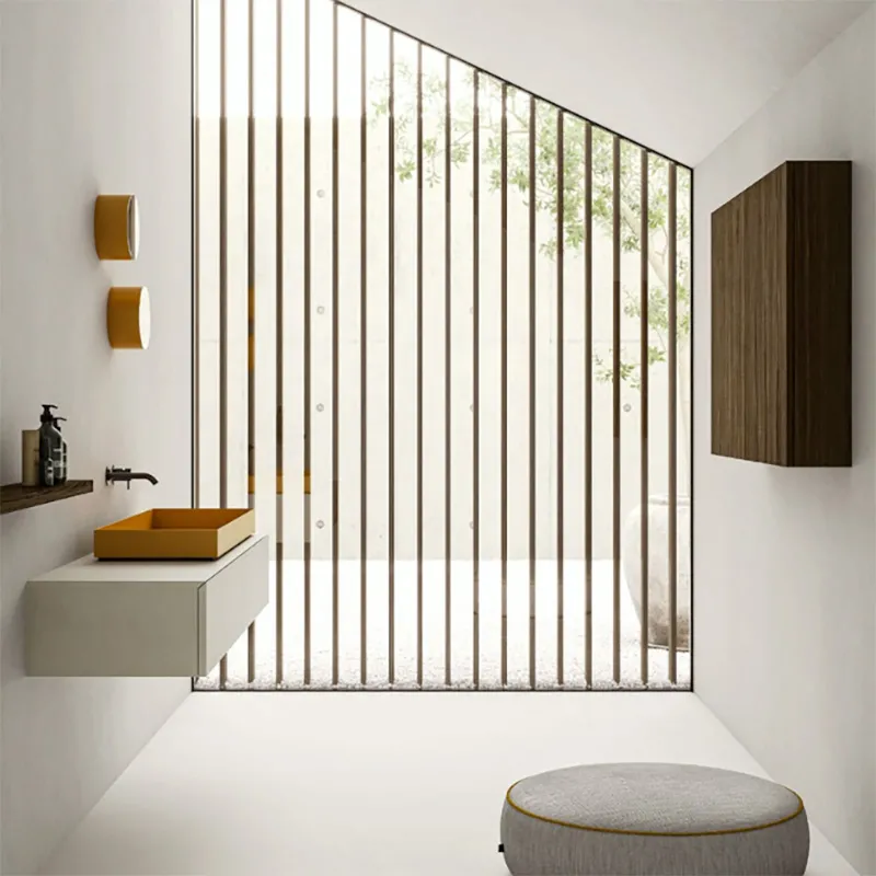 Zement-Wandbadezimmerschrank Block h24 Moab80