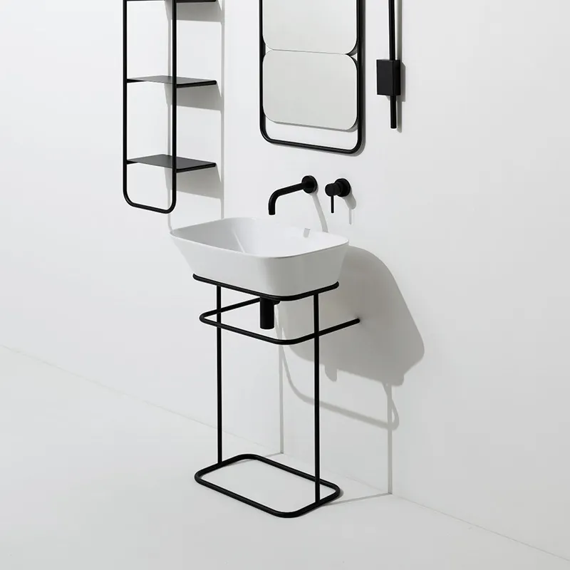 Rechteckiges Waschbecken mit Struktur Wave 04 Simas