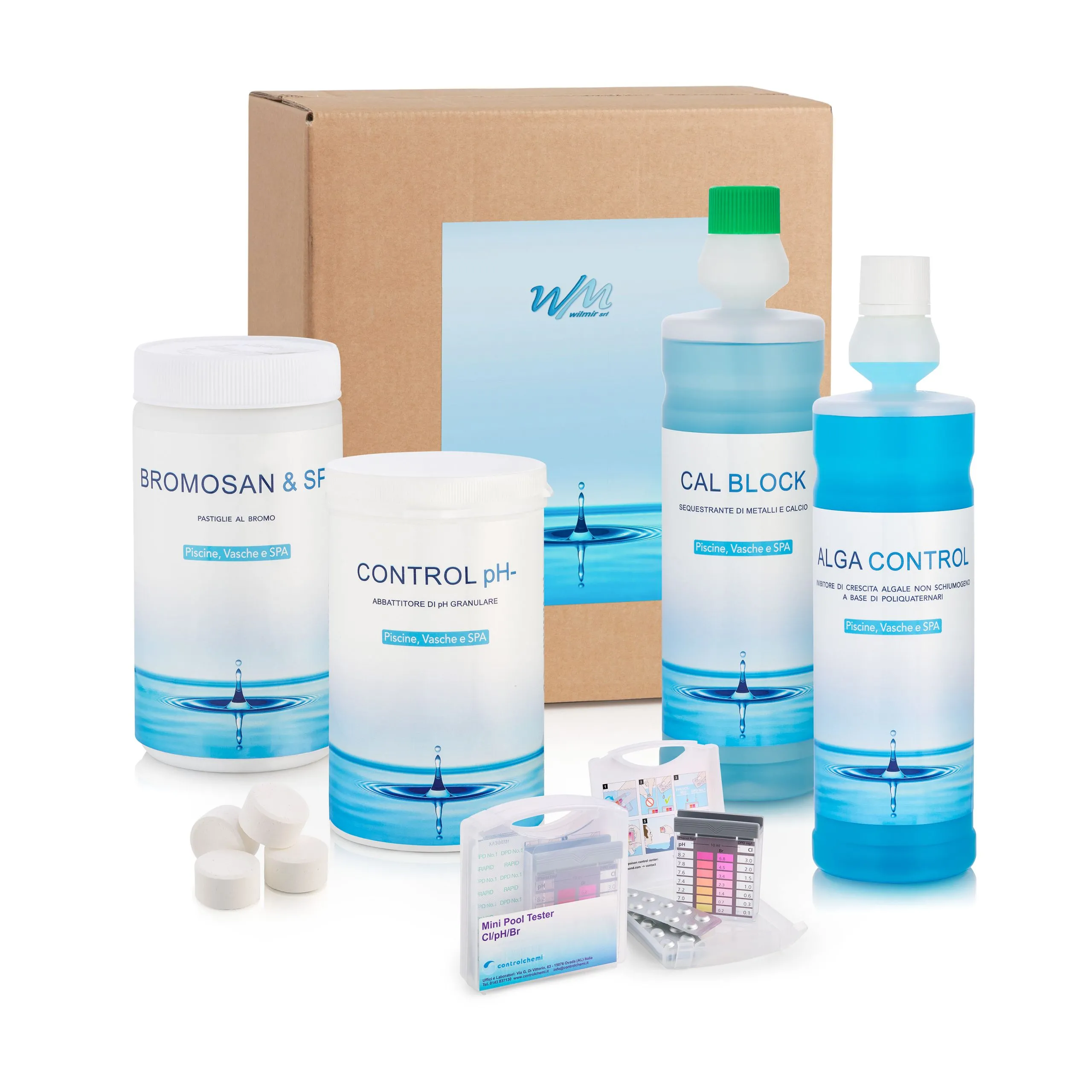 Kit zur Wartung des Wassers Bromosan & SPA Wilmir