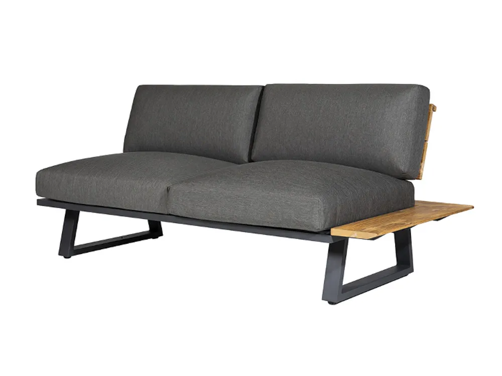 Diamond Garden Nora Sun & Rain Lange Ecke rechts Aluminium/Teak