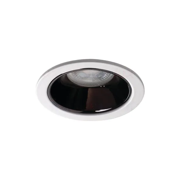 Kanlux rundes Einbau-Downlight GLOZO DSO 10W - schwarz/weiß (ohne Leuchtmittel)