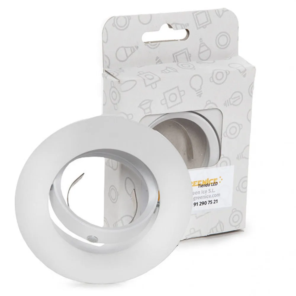 Ring Downlight Kippbar Runden Aluminium Weiß93Mm Kundenspezifische VerPaketung