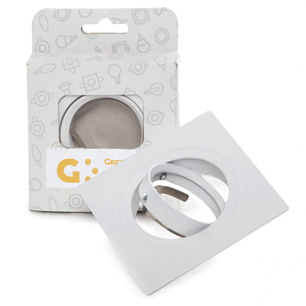 Ring Downlight Kippbar Quadrat Aluminium Weiß83/83Mm Kundenspezifische VerPaketung