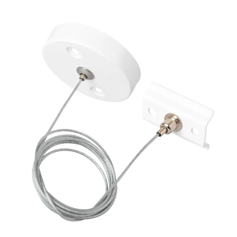 Aufhängung für weiße Einphasenschiene 1 Meter [HO-SUS-M-B]